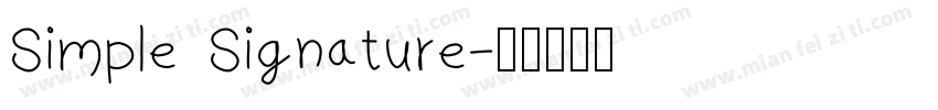 Simple Signature字体转换